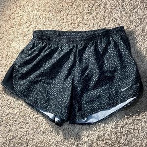 Nike Black and White Running Shorts